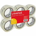 Universal One UNV33100 2'' x 55 Yards Clear Heavy-Duty Acrylic Box Sealing Tape, 6PK 328UNV33100